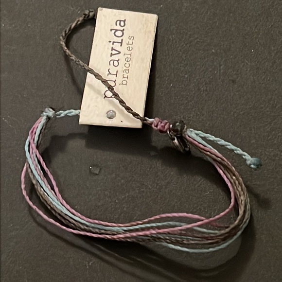 NWT Pure Vida Purple & Blue Mixed Multi Strand Slider Bracelet - Picture 5 of 5